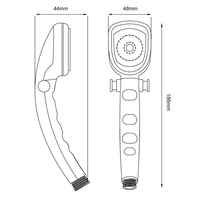 Product Τηλέφωνο Μπάνιου Χρωμέ Με Διακόπτη Novara 41019 base image