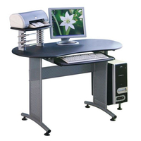 Product MDF/Metal Desk "DILENIA" 110x55x75/98cm Black/Silver base image