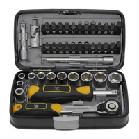 Product Screwdriver & Ratchet Handle With Bits & Sockets 38 pcs Magnem base image