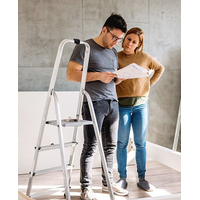 Product Aluminium Ladder 3+1 Steps Prostep PS1380 base image