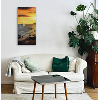 Product Πίνακας Ζωγραφικής Σε Καμβά 40x100cm "Βαρκούλες" base image
