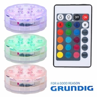 Product Φωτιστικά LED RGB 3 τεμ. Με Τηλεχειριστήριο Grundig 08409 base image