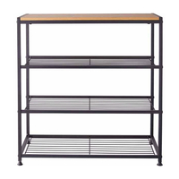 Product Ραφιέρα Μέταλλο/Ξύλο 4 Ράφια 63x30x63cm Sidirela base image