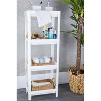 Product Ραφιέρα Πλαστική 4 Ράφια Λευκή  Sidirela "Bianco" base image