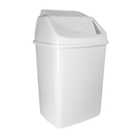Product Swivel Lid Dustbin 28Lt White 26x34x54cm Sidirela B 128-4 base image
