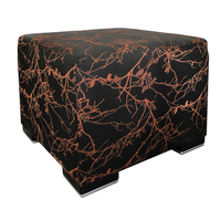 Product Πουφ Ikon 9042 Καφέ Σκούρο - Πορτοκαλί base image