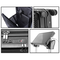 Product Cabin Size Suitcase 23x33x53cm With USB & Cup Holder Nautica 2910 base image