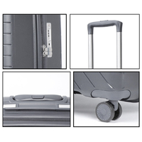 Product Cabin Size Suitcase 20x37x53cm Grey Nautica 2917 base image