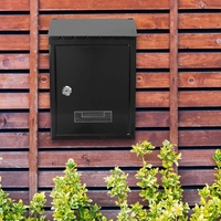 Product Mail Box Metal Black 21x6x30cm base image