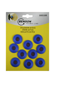 Product Κρίκοι Μουσαμά Πλαστικοί Σετ 10 τεμ. Benson 000188 base image