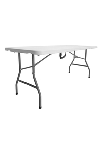 Product White Rectangular Folding Table 152x70x74cm base image