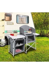 Product Foldable Camping Kitchen 146x46x80cm Hi 60313 base image