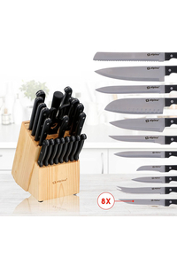 Product Knife Set In Wooden Block 22 Pcs Alpina 12292 base image