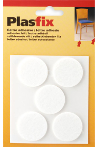 Product Τσοχάκια Επίπλων Αυτοκόλλητα Στρόγγυλα 34mm Λευκά Σετ 5 τεμ. Inofix 4079-2 base image