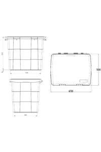 Product Κουτί Αποθήκευσης Πλαστικό 108,5L ProPlus 340038 base image