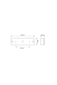 Product Φανάρι Πίσω 12/24V 18 LED 135x38mm ProPlus 343868S base image