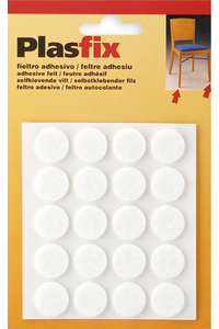 Product Τσοχάκια Επίπλων Αυτοκόλλητα Στρόγγυλα 17mm Λευκά Σετ 20 τεμ. Inofix base image