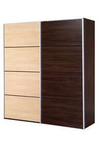 Product Ντουλάπα Δίφυλλη Με Συρόμενες Πόρτες "SENSO" Wenge/Οξιά base image
