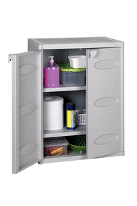 Product Ντουλάπα Πλαστική Δίφυλλη Με 2 Ράφια 5500.00 System A base image