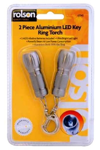 Product Φακοί - Μπρελόκ Αλουμινίου LED Σετ 2 τεμ. Rolson 61745 base image