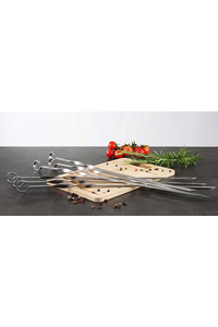 Product Stainless Steel 45cm Grill Skewer Set 6 pcs Hi 60042 base image