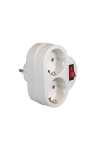 Product Αντάπτορας 2x Σούκο Με Διακόπτη Bellson 005188 base image