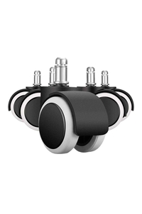 Product Ρόδες Καρέκλας Γραφείου 50mm 5 τεμ. Μαύρο / Λευκό Malatec base image