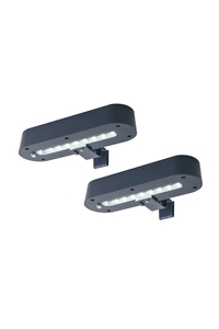 Product Ηλιακό Φωτιστικό Υδροροής 8 LED Σετ 2 τεμ. Hi 70385 base image