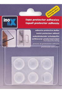 Product Αντικραδασμικά Επίπλων Αυτοκόλλητα Στρόγγυλα 16x7,9mm Σετ 6 τεμ. Inofix 4052-2 base image