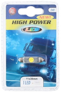 Product Λάμπα 1 LED 24V White 11x39mm All Ride 84700 base image