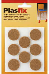 Product Τσοχάκια Επίπλων Αυτοκόλλητα Στρόγγυλα 27mm Καφέ Σετ 8 τεμ. Inofix 4073-4 base image