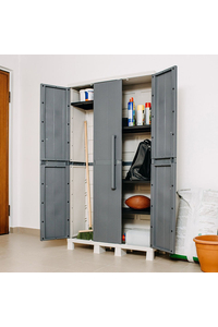 Product Ντουλάπα Πλαστική Τρίφυλλη 97x37x173cm Toomax Midi base image