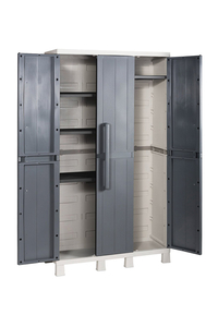 Product Ντουλάπα Πλαστική Τρίφυλλη 97x37x173cm Toomax Midi base image
