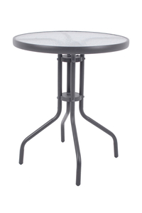 Product Round Metallic Table 60cm Grey Matte Ankor 842865 base image