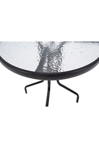 Product Round Metallic Table 60cm Black Matte Ankor 842889 base image