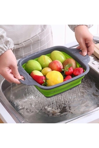 Product Square Folding Strainer 18x18x8cm AG659D base image