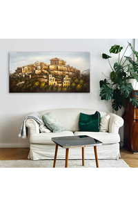 Product Πίνακας Ζωγραφικής Σε Καμβά 140x70cm "Ακρόπολη" base image