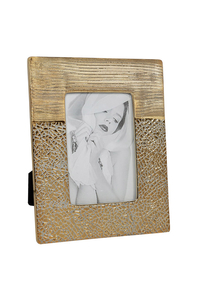 Product Κορνίζα Κεραμική Χρυσή Κρακελέ 17x22cm base image