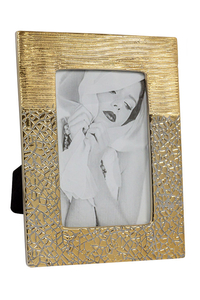 Product Κορνίζα Κεραμική Χρυσή Κρακελέ 24x30cm base image