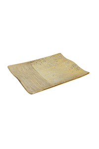 Product Πιατέλα Κεραμική Χρυσή Κρακελέ 31x22x3cm base image