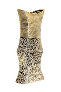 Product Βάζο Κεραμικό Χρυσό Κρακελέ 14x7x31cm base image