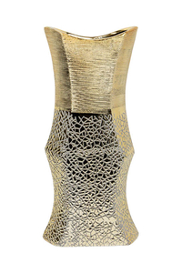 Product Βάζο Κεραμικό Χρυσό Κρακελέ 14x7x31cm base image
