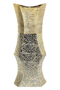 Product Βάζο Κεραμικό Χρυσό Κρακελέ 17x8x41cm base image