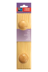 Product Κρεμάστρα Ξύλινη 2 Θέσεων Φυσικό Χρώμα Inofix 1462-8 base image