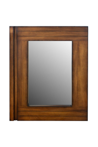 Product Wooden Mirror Walnut Colour 73x4x96cm base image