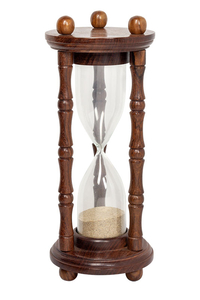 Product Wooden Hourglass 9x20cm base image