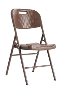 Product Καρέκλα Πτυσσόμενη Πλαστική Καφέ Rattan S1714196 base image