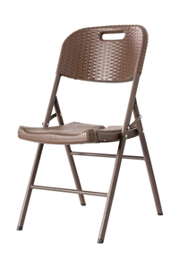 Product Καρέκλα Πτυσσόμενη Πλαστική Καφέ S1714196 base image