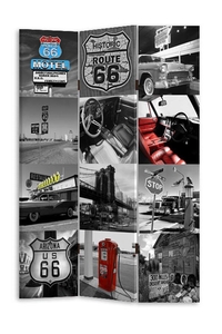 Product Παραβάν Τρίφυλλο "USA Route 66" 180x120cm base image