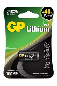 Product Μπαταρία Λιθίου GP 3V CR123A base image
